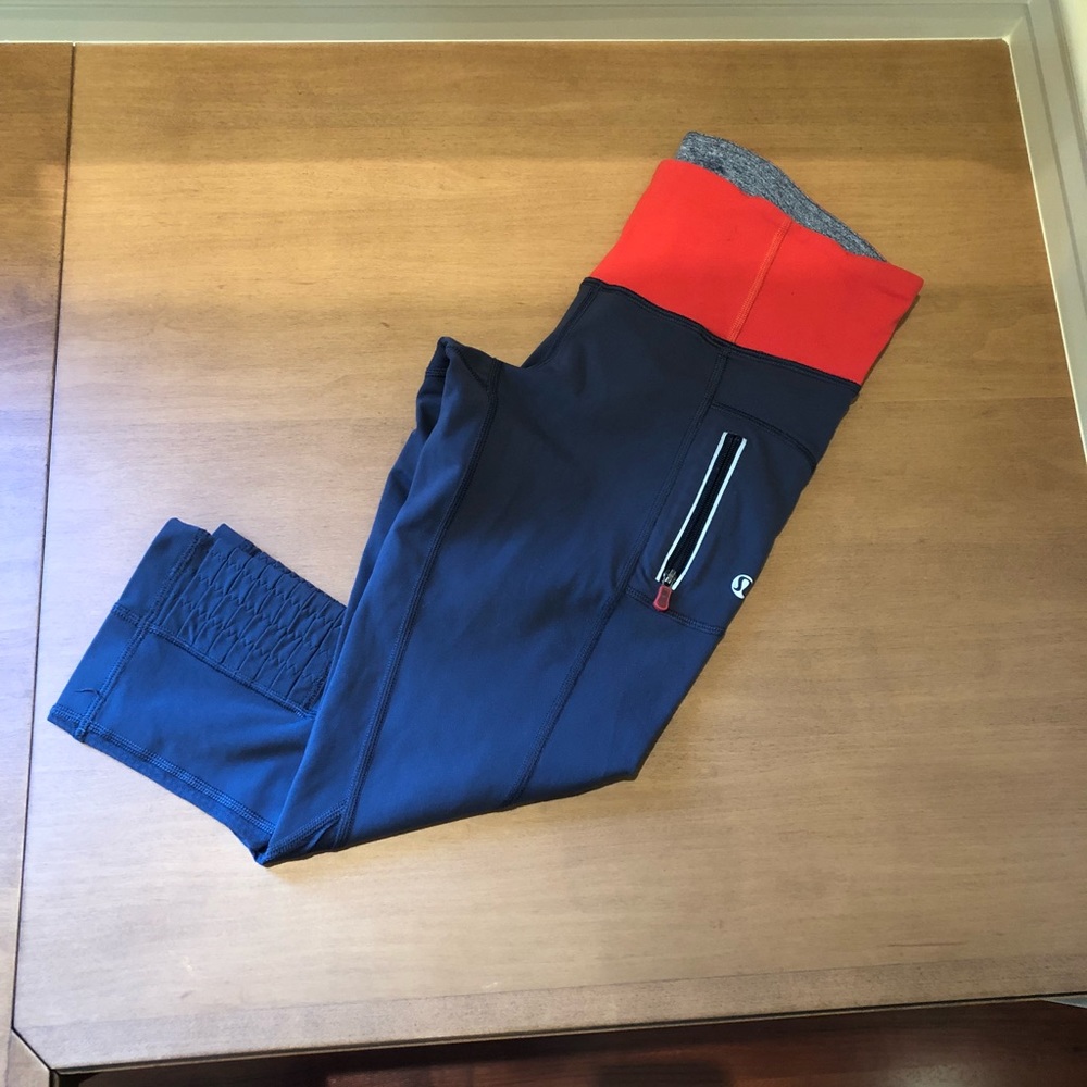 LuluLemon Athletic leggings- grey- size 4